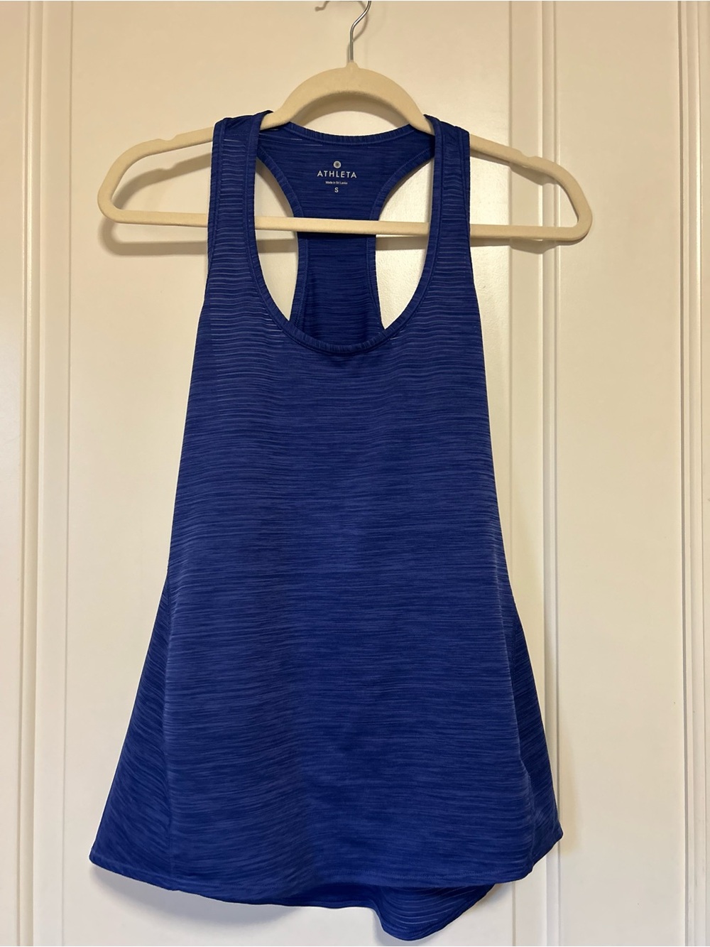 💙🏃🏽‍♀️🧘🏽‍♀️Athleta Royal Blue Sheer Racerback Workout Athletic Tank🧘🏽‍♀️💙🏃🏽‍♀️